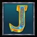 Symbol Písmeno J automatu Pompeii Megareels Megaways od Pragmatic Play