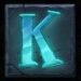 Symbol Písmeno K automatu Power of Merlin Megaways od Pragmatic Play