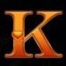 Symbol Písmeno K automatu Queenie od Pragmatic Play
