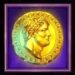 Symbol Zlatá minca automatu Pompeii Megareels Megaways od Pragmatic Play