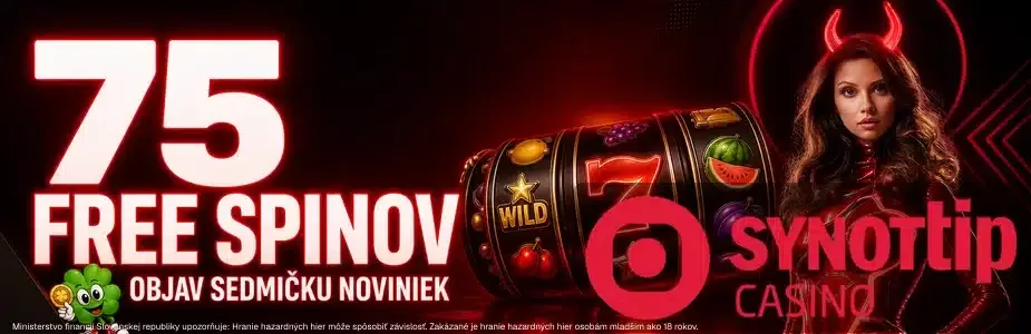 75 free spinov v Synottipe