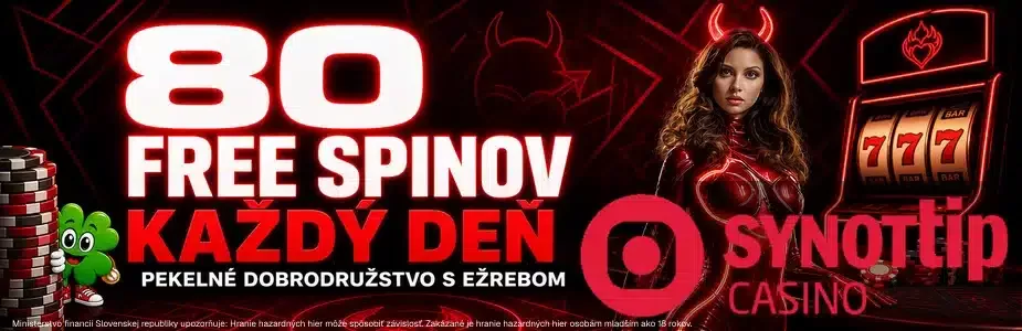 80 free spinov v Synottipe