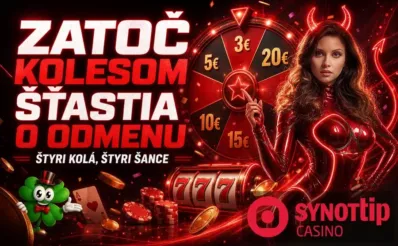 zatoč kolesom šťastia v Synottipe