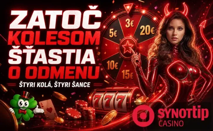 zatoč kolesom šťastia v Synottipe