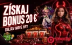 Synottip: Získaj bonus 20 € s novinkami od Spinfinity