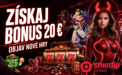 Získaj bonus 20 € v Synottipe