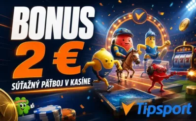 prémia 2€ v tipsporte kasíne