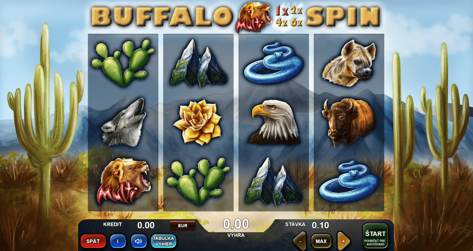 Buffalo spin automat