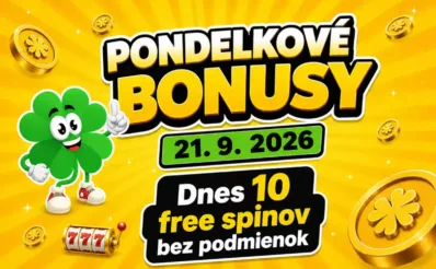 Free spiny a bonusy dnes 21. 9. 2026
