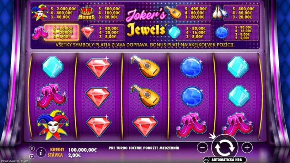 Joker’s Jewels od Pragmatic Play