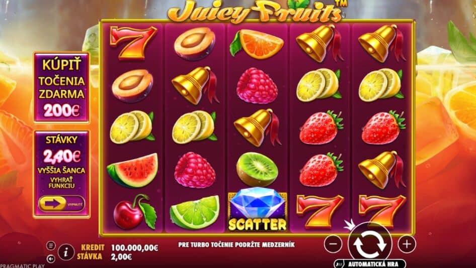 Juicy Fruits od Pragmatic Play