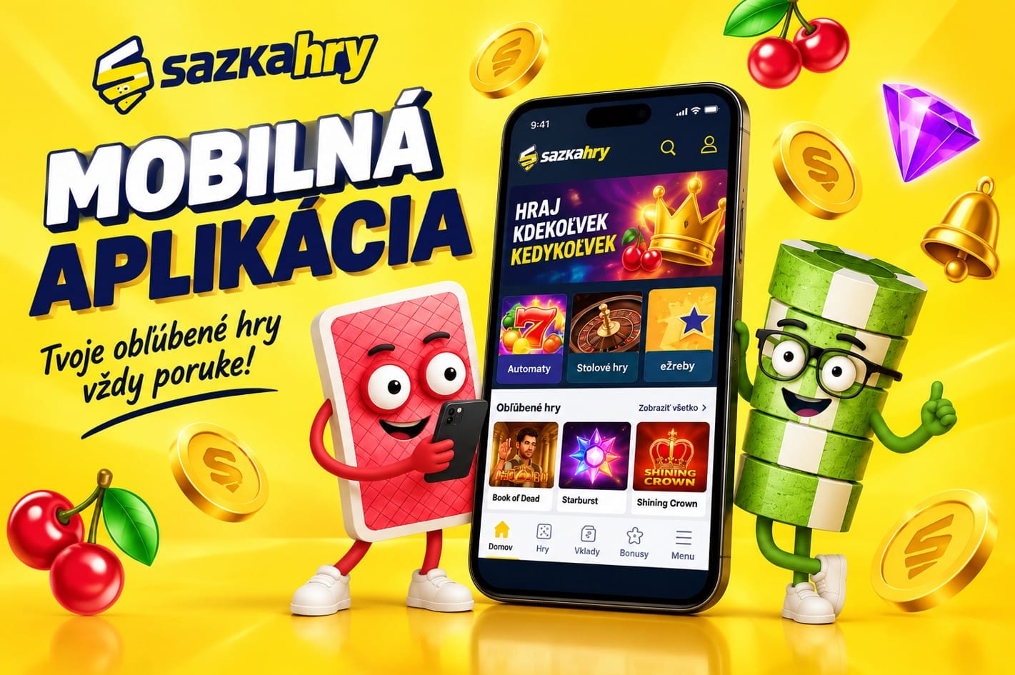 Mobilná aplikácia Sazkahry