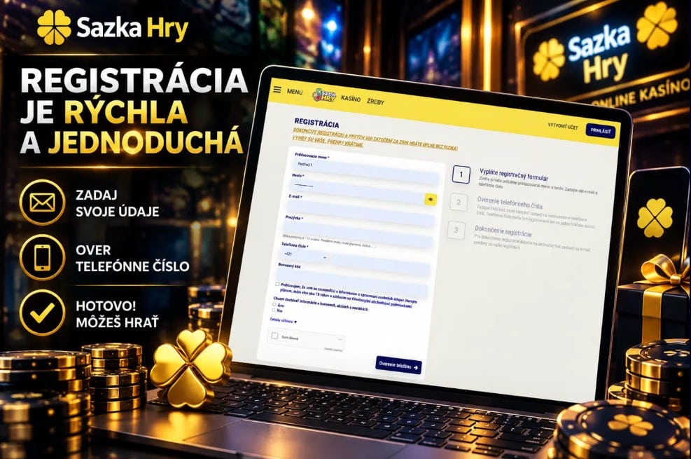 Registrácia v Sazkahry