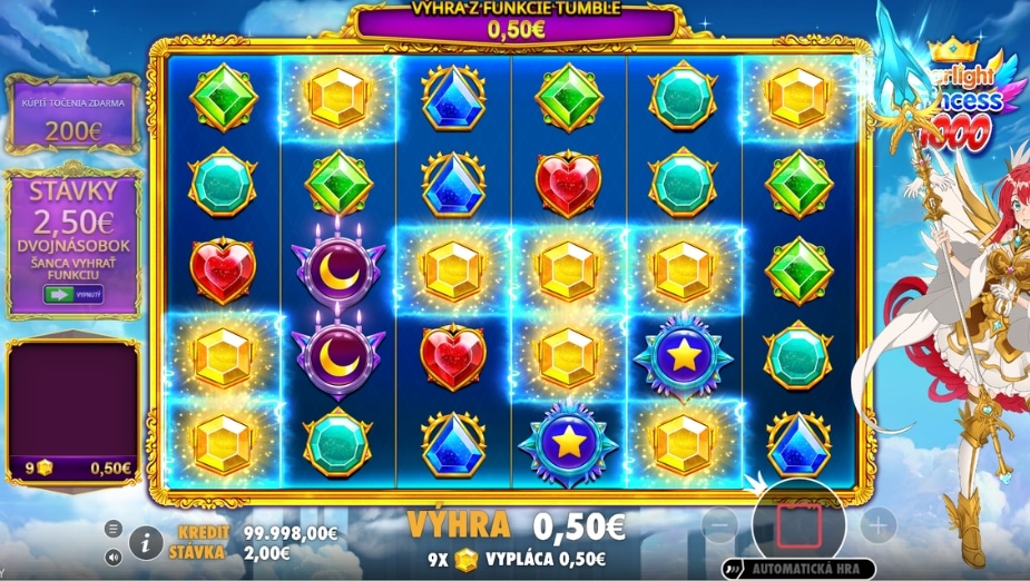 Téma a symboly Starlight Princess 1000