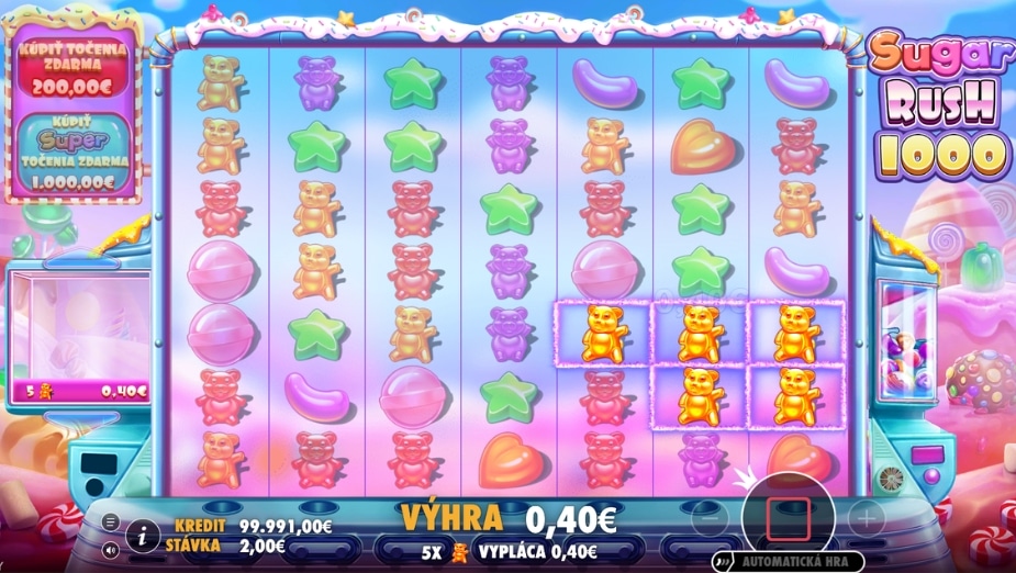 Téma a symboly Sugar Rush 1000