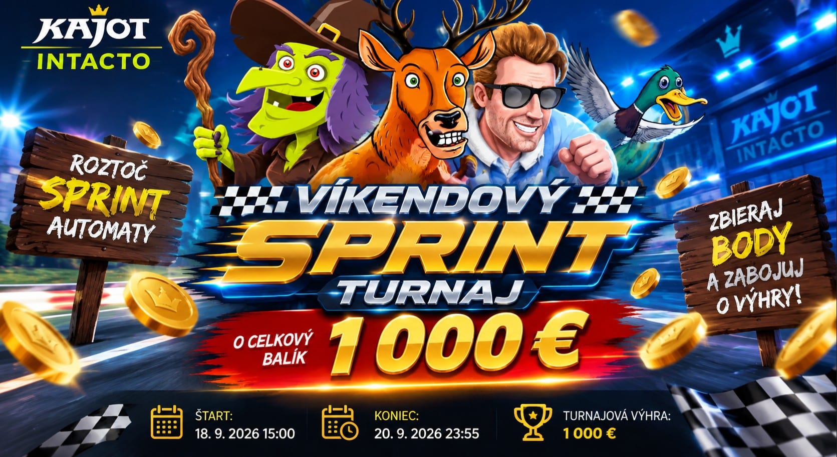 Víkendový Sprint turnaj v Kajotintacto