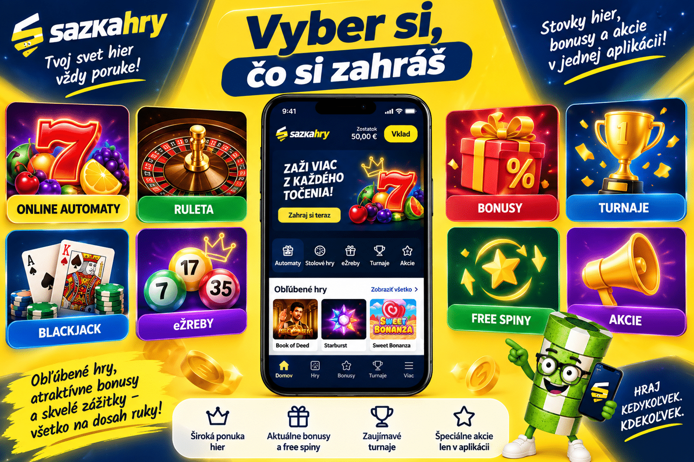 Vyber si co si zahráš v Sazkahry