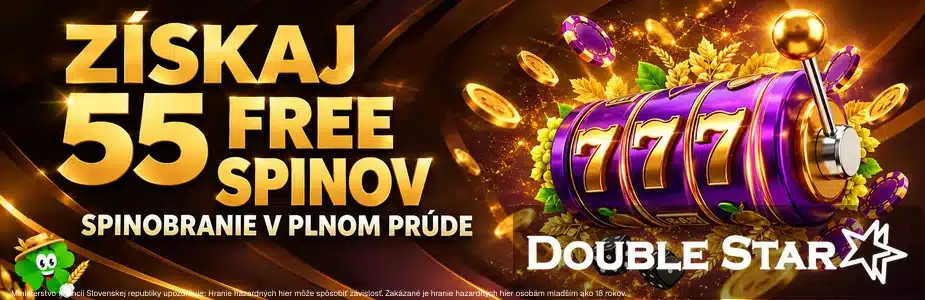 55 free spinov v DoubleStar