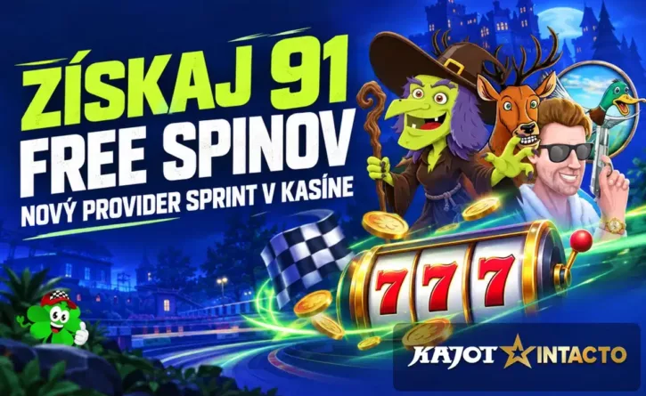 91 free spinov v KajotIntacto
