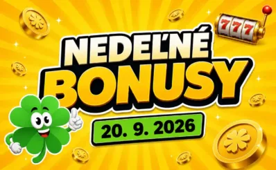 Nedeľné bonusy 20.9.2026