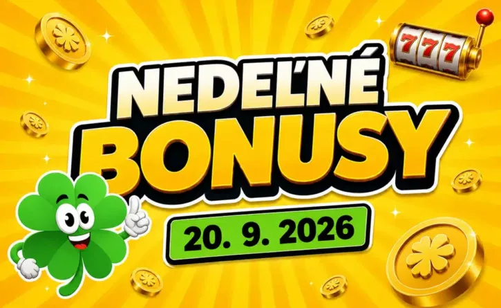Nedeľné bonusy 20.9.2026