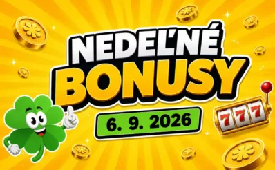Nedeľné bonusy 6. 9. 2026
