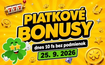 piatkové bonusy 25.9.2026
