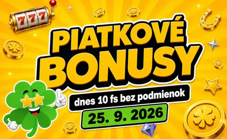 piatkové bonusy 25.9.2026