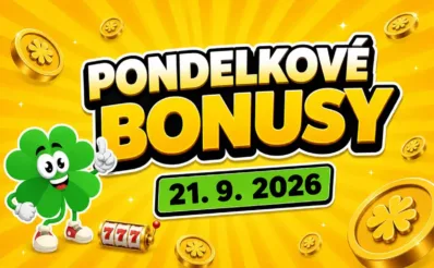 pondelkové bonusy 21.9.2026