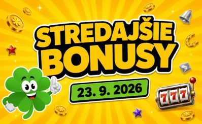 stredajšie bonusy 23. 9. 2026