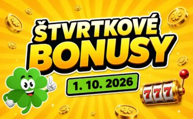štvrtkové bonusy dnes 1.10.2026