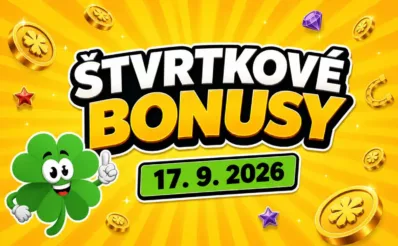 štvrtkové bonusy 17. 9. 2026