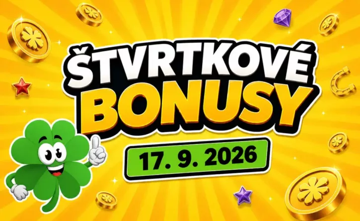 štvrtkové bonusy 17. 9. 2026