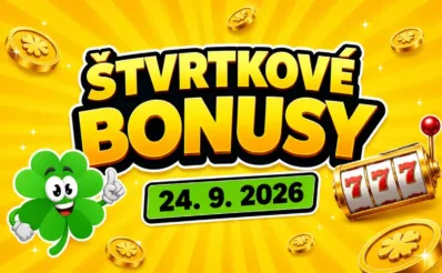 štvrtkové bonusy 24.9.2026