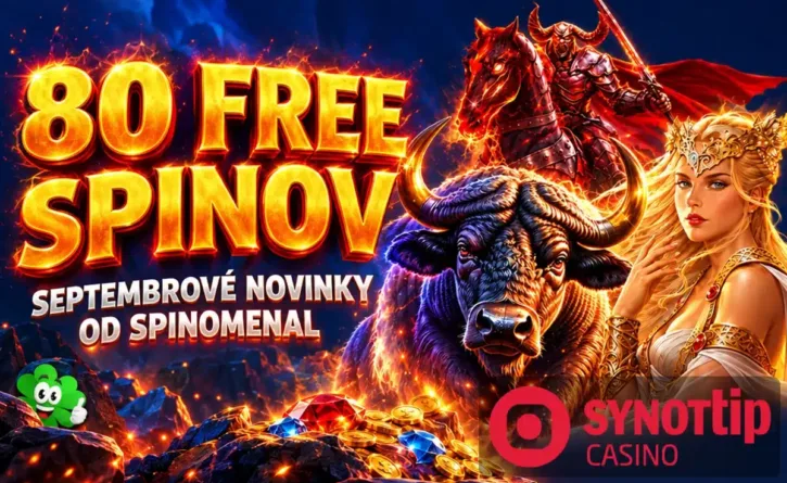 80 free spinov v utorok v Synottipe