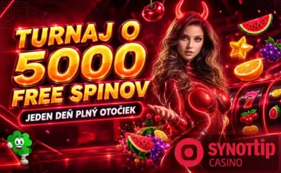 Turnaj o 5000 free spinov v Synottipe