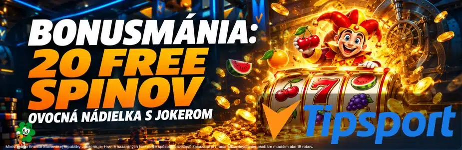 20 free spinov v Tipsporte