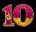 Symbol Desiatka automatu Book of Tut Megaways od Pragmatic Play