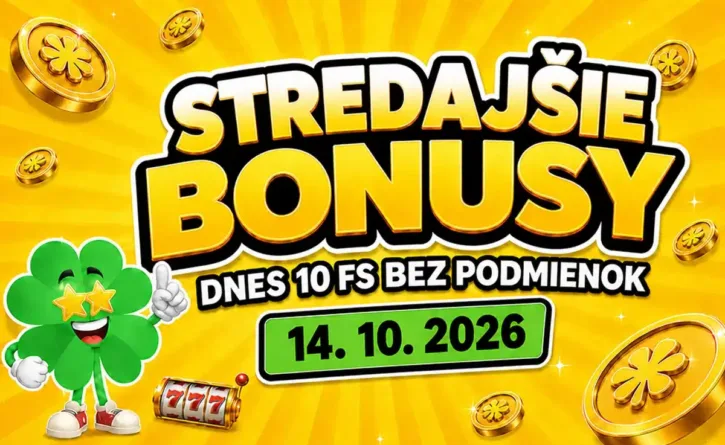 Free spina a bonusy dnes 14. 10. 2026