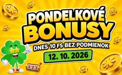 Free spiny a bonusy dnes 12. 10. 2026