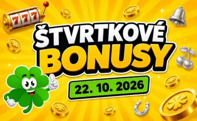 Free spiny a bonusy dnes 22. 10. 2026