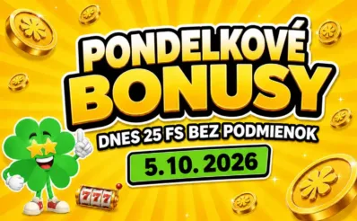Free spiny a bonusy dnes 5. 10. 2026