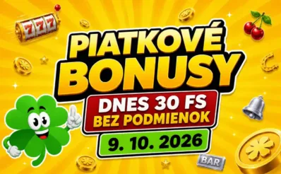 Free spiny a bonusy dnes 9. 10. 2026