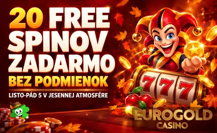 20 free spinov bez podmienok v Eurogolde