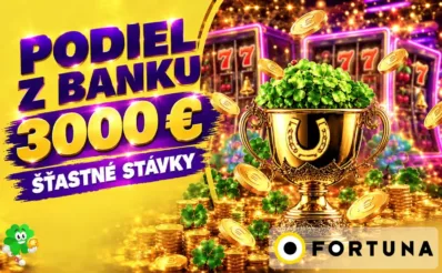 Podiel z banku 3000 € z Fortuny