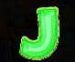 Symbol Písmeno J automatu Bigger Bass Blizzard – Christmas Catch od Pragmatic Play