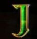 Symbol Písmeno J automatu Book of Kingdoms od Pragmatic Play