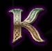 Symbol Písmeno K automatu Book of Vikings od Pragmatic Play