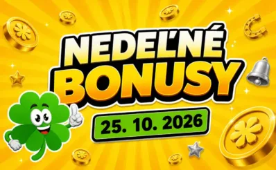 nedeľne bonusy 25.10.2026