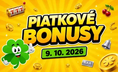 piatkové bonusy 9. 10. 2026